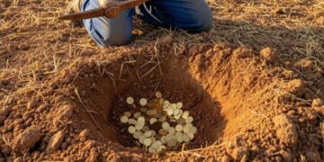 Tarlada gördüğü parıltı hayatını değiştirdi! 5 kilo altın buldu