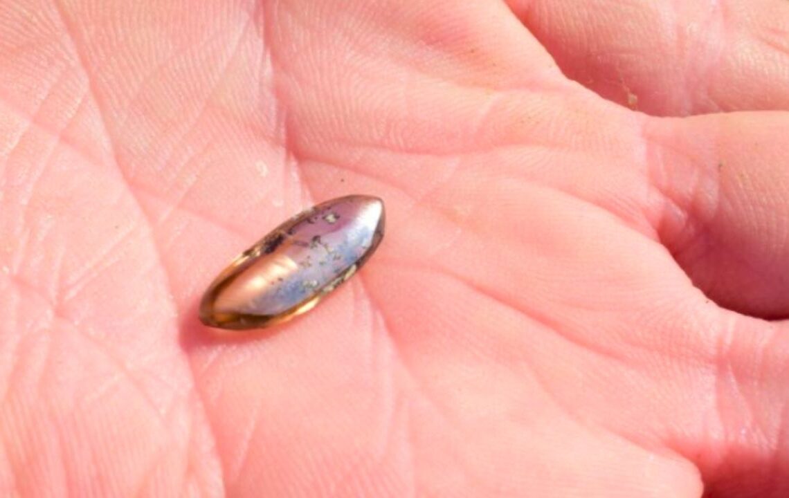 Parkta elekle elmas arayıp servet değerinde taş buldu