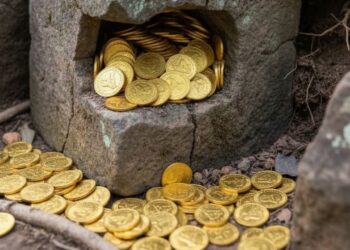 Tapınağın altında saklı hazine bulundu